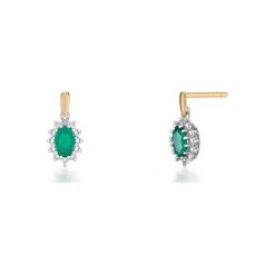 Kolczyki - , Diament 0,03ct,. Szare kolczyki damskie W.KRUK, z diamentem. Za 1190,00 zł.