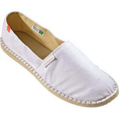 Havaianas - Espadryle. Białe espadryle męskie Havaianas, bez wzorów, z materiału. Za 129,90 zł.