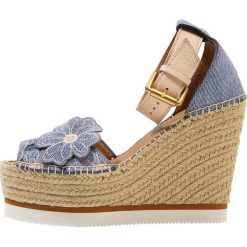 Rzymianki damskie: See by Chloé Sandały na obcasie lightblue denim