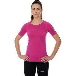 Bluzki sportowe damskie: Brubeck Koszulka damska z krótkim rękawem Athletic różowy r. S (SS11080)