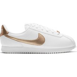 BUTY NIKE CORTEZ BASIC SL EP (GS). Żółte buty dziewczęce sportowe Nike, na wiosnę, bez wzorów, ze skóry, bez zapięcia, Nike Cortez. Za 249,99 zł.