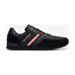 Tommy Hilfiger Iconic Running Sneakers Czarny. Czarne trampki męskie TOMMY HILFIGER, bez wzorów, ze skóry, bez zapięcia. Za 464,95 zł.