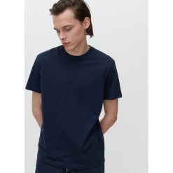 T-shirt basic - Granatowy. Niebieskie t-shirty męskie Reserved, s, bez wzorów, z denimu, bez kołnierzyka. Za 25,99 zł.