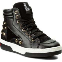 Sneakersy LOVE MOSCHINO - JA15313G04JB200A Nero. Czarne półbuty damskie Love Moschino, ze skóry ekologicznej. W wyprzedaży za 649,00 zł.