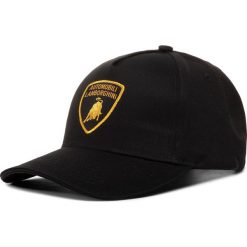 Czapka z daszkiem LAMBORGHINI - E8XVBKM8 65021 899. Czarne czapki męskie Lamborghini, bez wzorów, z bawełny. Za 169,00 zł.