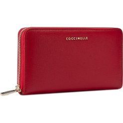 Portfele damskie: Duży Portfel Damski COCCINELLE – AW1 Metallic Saffiano E2 AW1 11 32 01 Coquelicot 209