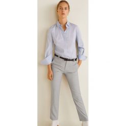 Mango - Spodnie David4. Szare spodnie damskie marki Mango, w paski, z elastanu, casualowe. Za 139,90 zł.