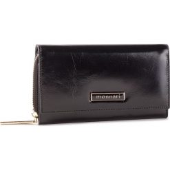 Duży Portfel Damski MONNARI - PUR0700-020 Black. Czarne portfele damskie Monnari, ze skóry. W wyprzedaży za 159,00 zł.