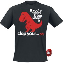 T-shirty męskie: Goodie Two Sleeves Sad T-Rex T-Shirt czarny