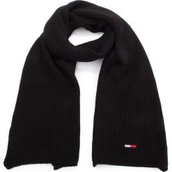 Szal TOMMY JEANS - Tju Basic Rib Scarf AU0AU00288 002. Czarne szaliki damskie Tommy Jeans, z bawełny. Za 229,00 zł.