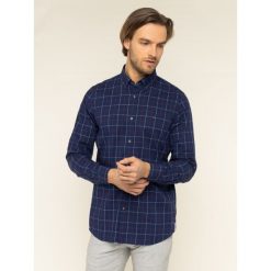 Koszula TOMMY HILFIGER Windowpane MW0MW11896. Białe koszule męskie TOMMY HILFIGER, xl, bez wzorów, z bawełny, casualowe, bez kołnierzyka, bez rękawów. W wyprzedaży za 229,00 zł.