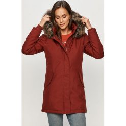 Only - Parka. Pomarańczowe kurtki damskie ONLY, s, bez wzorów, z tkaniny, długie. W wyprzedaży za 199,90 zł.