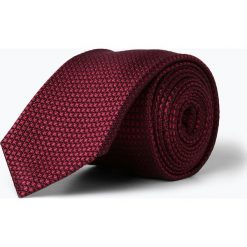 OLYMP Luxor modern Fit - Męski krawat z jedwabiu, czerwony. Czerwone krawaty męskie OLYMP Luxor modern Fit. Za 129,95 zł.