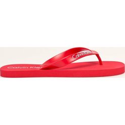 Calvin Klein Underwear - Japonki. Zielone kapcie męskie Calvin Klein Underwear, bez wzorów, z gumy. W wyprzedaży za 79,90 zł.