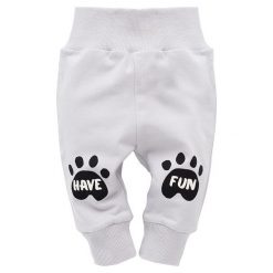 Pinokio Spodnie Dresowe Chłopięce Funny Dog 86 Szary. Szare dresy chłopięce Pinokio, z bawełny. Za 28,00 zł.