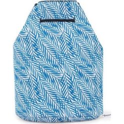 Plecaki damskie: Plecak w kolorze niebiesko-białym – (S)37 x (W)33 x (G)9 cm
