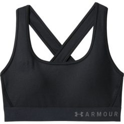 Under Armour Mid Crossback Sports Bra 1307200-001. Czarne biustonosze sportowe damskie Under Armour, s, bez wzorów, z elastanu. W wyprzedaży za 99,99 zł.