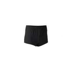 Spodenki do gimnastyki sportowej męskie. Czarne spodenki sportowe męskie DOMYOS, xs, bez wzorów, z elastanu, sportowe, na fitness i siłownię. Za 44,99 zł.