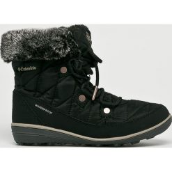 Columbia - Śniegowce Heavenly. Czarne śniegowce damskie marki Columbia, z materiału. W wyprzedaży za 339,90 zł.