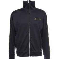 Bluzy męskie: Mennace TRACK TOP VELVET Bluza rozpinana navy