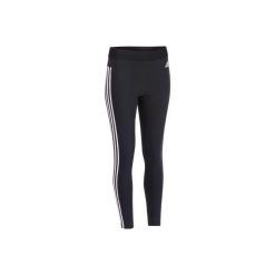 Legginsy slim Gym & Pilates 500 damskie. Czarne legginsy sportowe damskie marki Adidas, xs, z elastanu. W wyprzedaży za 84,99 zł.