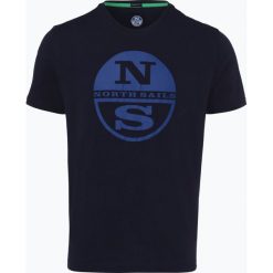 North Sails - T-shirt męski, niebieski. Niebieskie t-shirty męskie z nadrukiem marki North Sails, l. Za 99,95 zł.