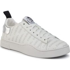 Sneakersy DIESEL - S-Cleaver Low Lace W Y02042 P2662 H7269 Star White/Silver. Białe półbuty damskie Diesel, ze skóry. W wyprzedaży za 349,00 zł.