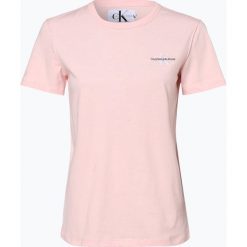 Calvin Klein Jeans - T-shirt damski, różowy. Różowe t-shirty damskie marki Calvin Klein Jeans, xs, bez wzorów, z bawełny, bez kołnierzyka. Za 179,95 zł.