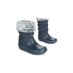 Śniegowce Crocs CROCBAND WINTER BOOT W. Niebieskie klapki damskie Crocs. W wyprzedaży za 278,10 zł.
