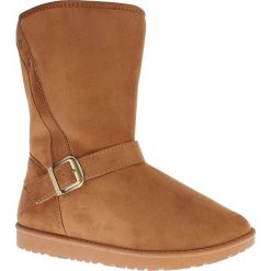 Buty zimowe damskie: Kozaki „Kate” w kolorze jasnobrązowym