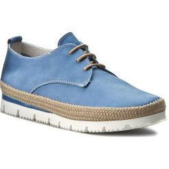 Espadryle MARCO TOZZI - 2-23616-28 Denim 807. Niebieskie espadryle damskie Marco Tozzi, bez wzorów, ze skóry, bez obcasa, na płaskiej podeszwie. W wyprzedaży za 219,00 zł.