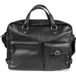 DAAG Human 33 czarna torba skórzana unisex - Czarny. Czarne torby męskie skórzane daag, bez wzorów, ze skóry. Za 548,99 zł.