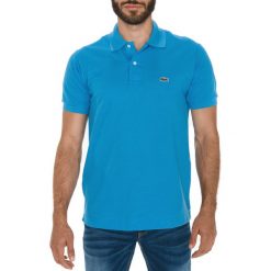 Lacoste Polo Koszulka Niebieski. Niebieskie podkoszulki męskie Lacoste, s, bez wzorów, z bawełny, bez rękawów. Za 421,95 zł.