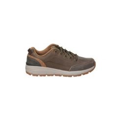 Półbuty Skechers 66261-BRN. Pomarańczowe półbuty męskie Skechers, bez wzorów, bez zapięcia. Za 314,13 zł.