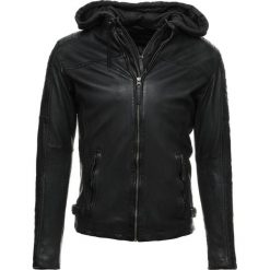 Kurtki męskie bomber: Freaky Nation MOTORHOOD Kurtka skórzana black