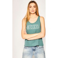 Top Roxy ERJZT04805. Niebieskie bluzki damskie Roxy, xs, bez wzorów, z bawełny, polo, bez rękawów. W wyprzedaży za 69,00 zł.