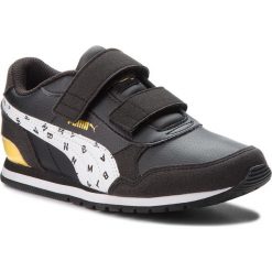 Sneakersy PUMA - Jl St Runner V2 V Ps 366741 01 Puma Black/White/Dandelion. Czarne półbuty dziewczęce Puma, na rzepy. W wyprzedaży za 149,00 zł.