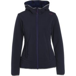 CMP ZIP HOOD Kurtka Softshell black blue. Niebieskie kurtki sportowe damskie marki CMP, z elastanu. W wyprzedaży za 351,75 zł.
