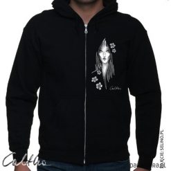 Bluzy męskie: Kwiaty – bluza rozpinana unisex