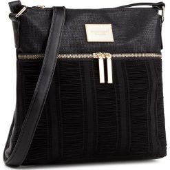 Torebka MONNARI - BAG2430-020 Black 020. Czarne listonoszki damskie marki Monnari, z materiału. W wyprzedaży za 119,00 zł.