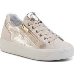 Sneakersy IGI&CO - 5157511 Crema. Brązowe półbuty damskie IGI&CO, na co dzień, bez wzorów, ze skóry, bez obcasa, bez zapięcia. W wyprzedaży za 359,00 zł.