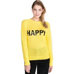 TWINSET Sweter Żółty. Żółte bluzy damskie Twinset, s, bez wzorów, z wiskozy, bez rękawów, bez kaptura. Za 631,95 zł.