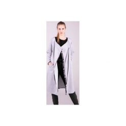 Bluza długa dresowa z zipem z tyłu MARGOS (szara). Szare bluzy damskie z bawełny, klasyczne. Za 269,25 zł.