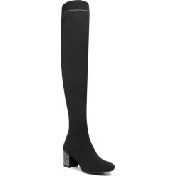 Muszkieterki SCA'VIOLA - B-159 Black. Czarne kozaki damskie Sca'viola, ze skóry, bez obcasa, na obcasie, bez zapięcia. Za 439,00 zł.