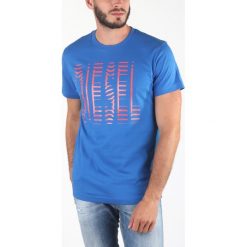 Diesel T-Diego Koszulka Niebieski. Niebieskie podkoszulki męskie Diesel, xl, z nadrukiem, z bawełny, krótkie. Za 163,95 zł.