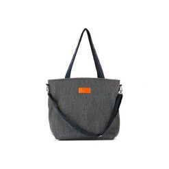 Duża torba typu shopper Mili Duo Braid MDB1 - black. Czarne torby damskie na zakupy Militu, w paski, duże, bez dodatków. Za 189,00 zł.
