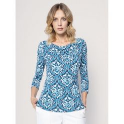 Bluzka Weekend Max Mara Tirsi 59410607. Niebieskie bluzki damskie Weekend Max Mara, xl, bez wzorów, z elastanu, bez kołnierzyka, bez rękawów. W wyprzedaży za 259,00 zł.