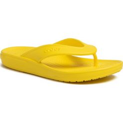 Japonki CROCS - Classic II Flip 206119 Lemon. Żółte klapki damskie Crocs, bez wzorów, z tworzywa sztucznego, bez obcasa. Za 89,00 zł.