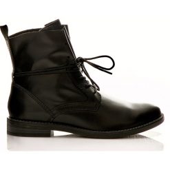 BOTKI MARCO TOZZI 25133 OBCAS 2.5cm CZARNE. Czarne botki damskie Marco Tozzi, bez obcasa, na obcasie, bez zapięcia. W wyprzedaży za 249,99 zł.