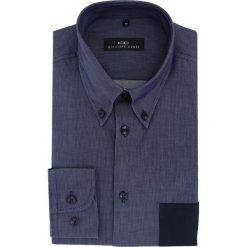 Koszula BIAGIO slim 15-08-04-K. Szare koszule męskie Giacomo Conti, m, w paski, z bawełny, button down, bez rękawów. Za 199,00 zł.